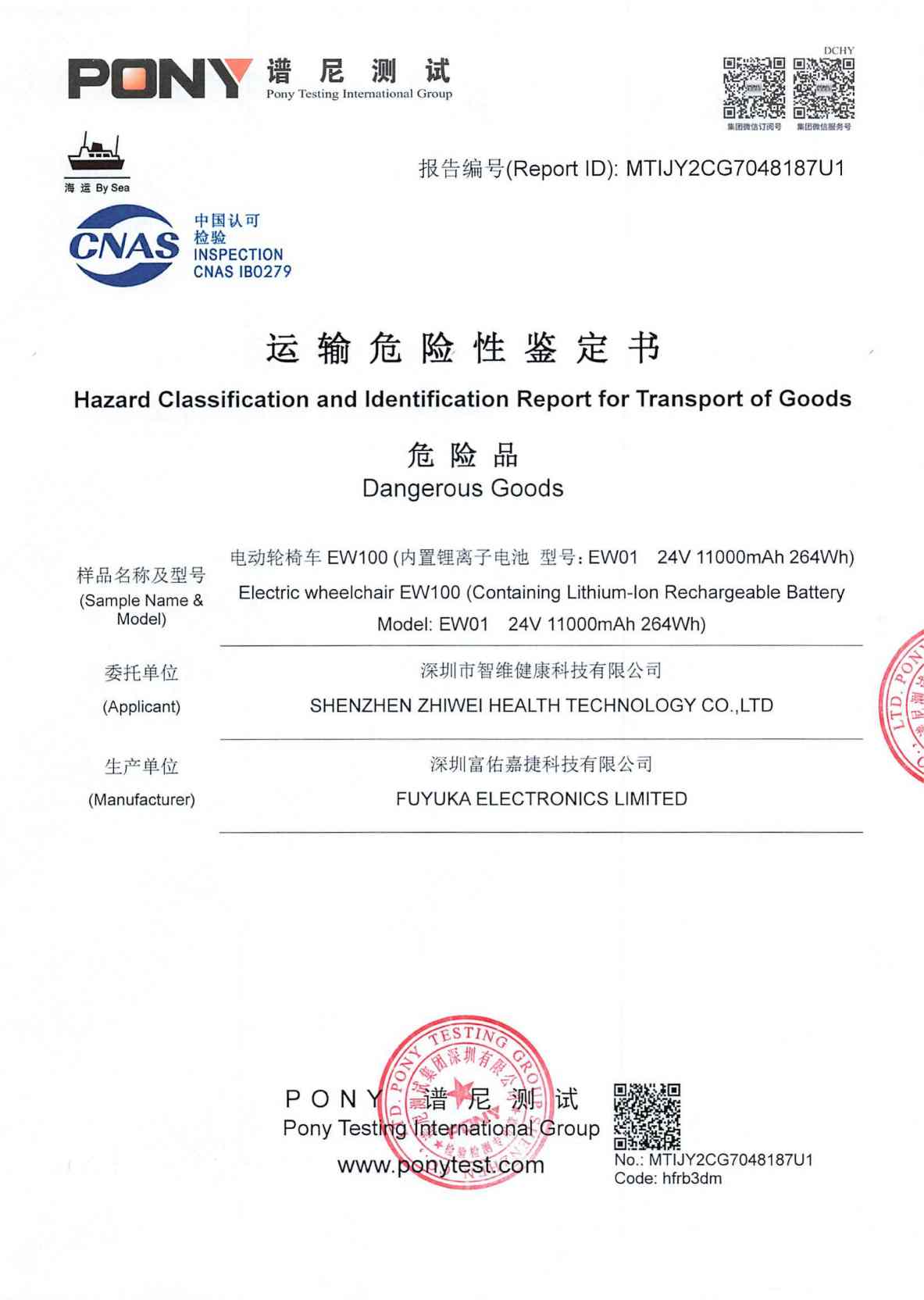 sea transport certificate